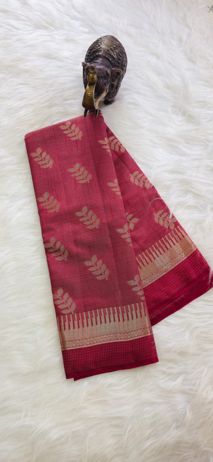 Banarasi silk red